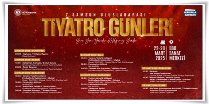 Samsun’da 7. Uluslararası Tiyatro Günleri Başlıyor